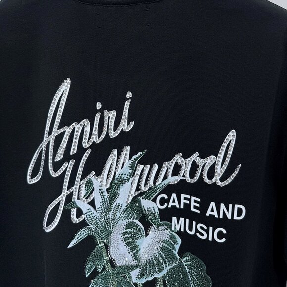 Amiri Men's Black Hollywood Graphic Tee - Picture 7 of 8